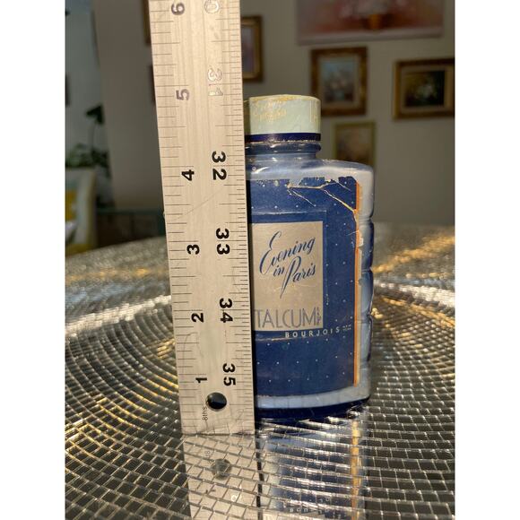 Vintage 1040s Deco Evening in Paris Talcum Bourjois Bottle - Picture 10 of 12